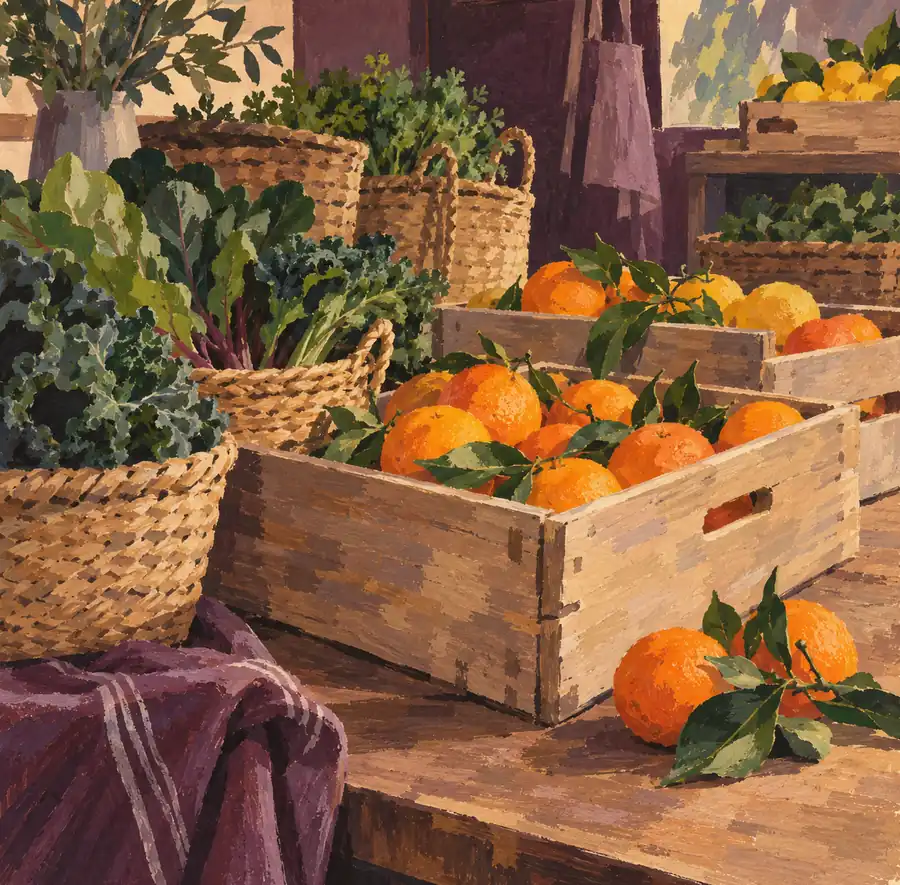 Illustration of specialty markets equipment and workspace